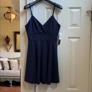 Trixxi Blue Spaghetti Strap Mini Sundress